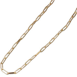 Gold Paperclip Necklace – Minimalist Geo